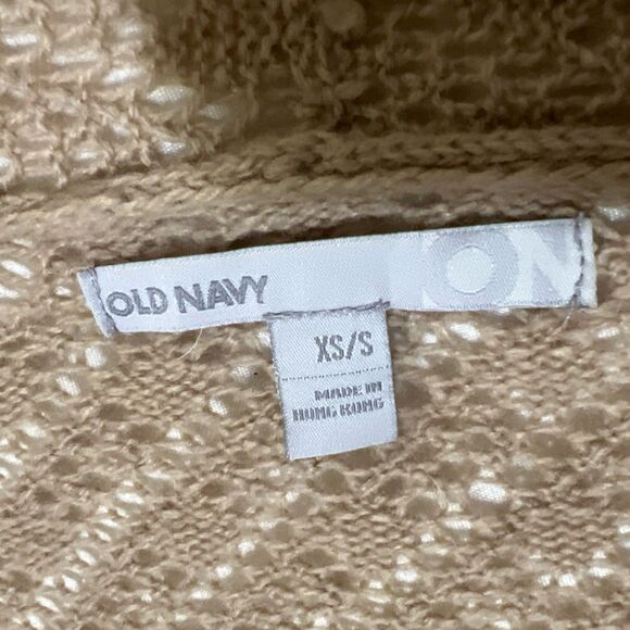 VTG Loose Weave Wrap Cardigan Shawl Sweater ANGORA Blend Beach Cover Up XS/S - Picture 11 of 14